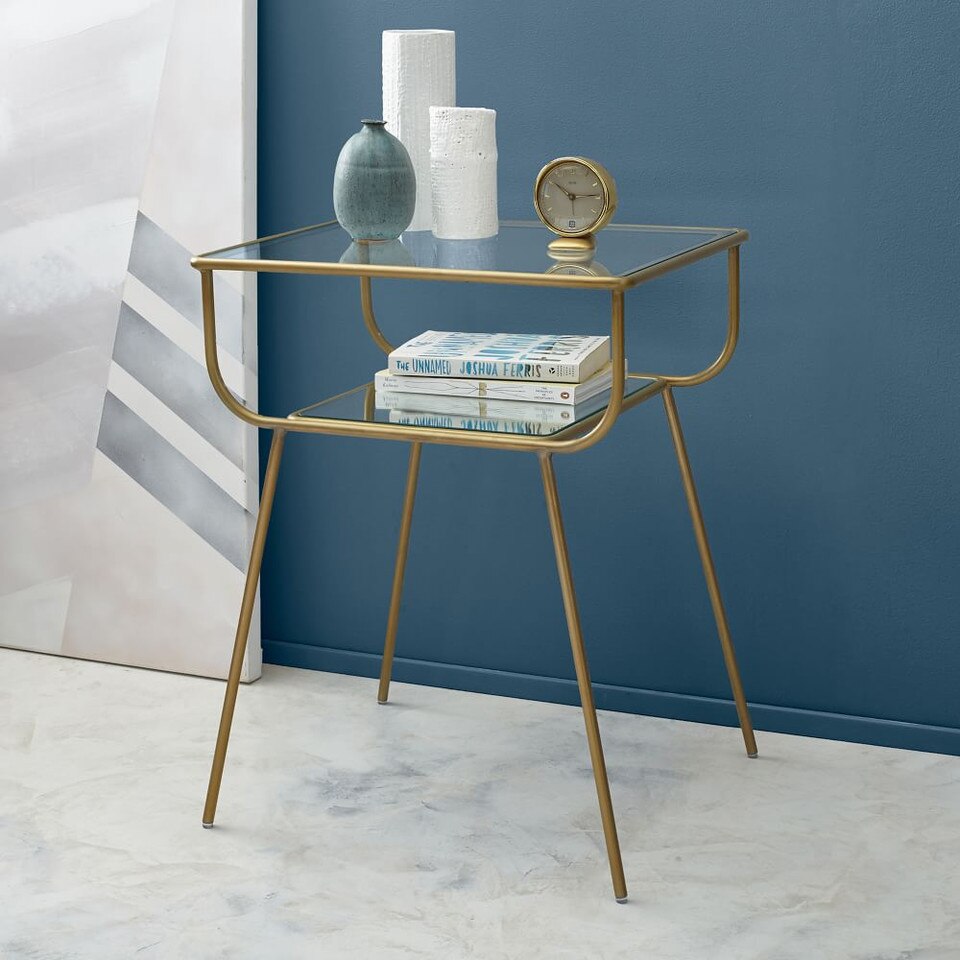 Curved Terrace Bedside Table west elm United Kingdom